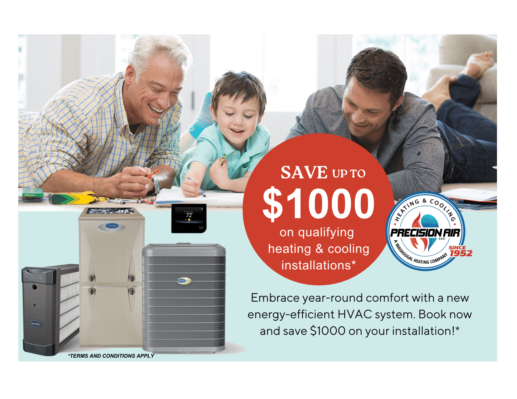 Fall Promo: Save $1000 on qualifying installation